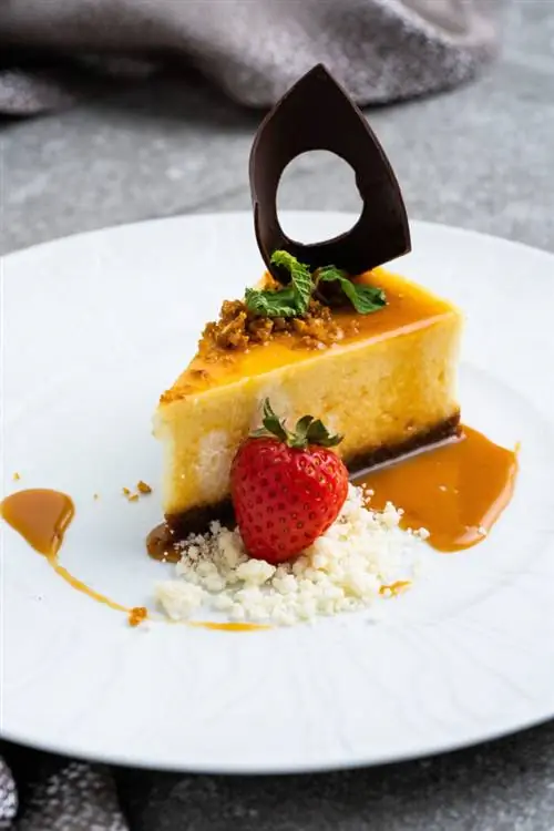 Чизкейк с соленой карамелью