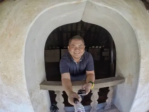 Селфи, снятое GoPro во дворце Падманабхапурам