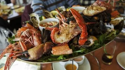 Ночной рынок морепродуктов