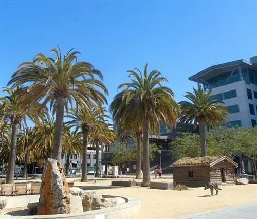 Площадь Джека Лондона в Окленде, Калифорния, автор Ниранджан Арминиус через Wikimedia cc.