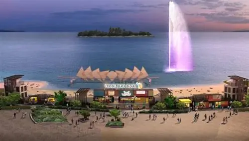 Центральный пляжный базар (вечер)