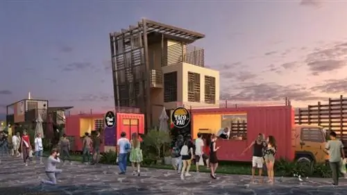 Международная кулинарная улица (вечер)