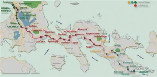 Карта маршрутов PNR