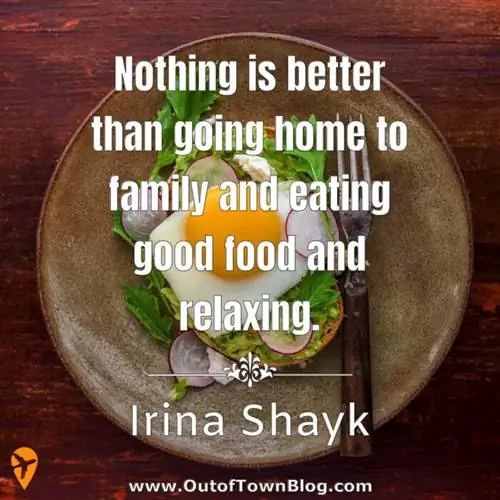 Нет ничего лучше, чем пойти домой - цитаты о еде для подписи в IG