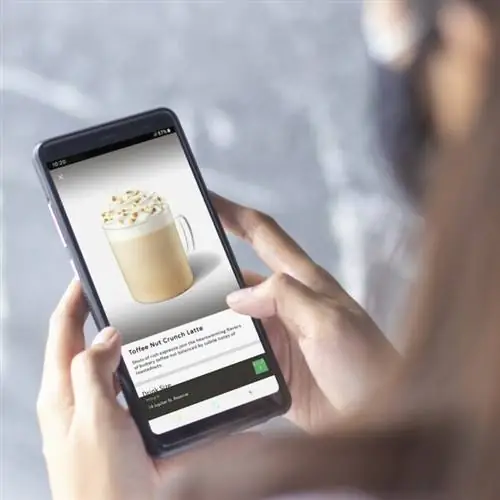 Мобильный интерфейс заказов и платежей Starbucks