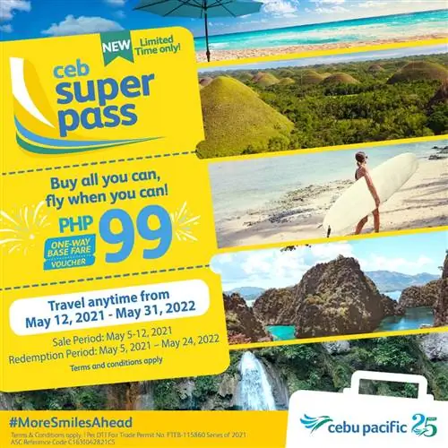 Покупайте все, что можете, летайте, когда можете, с Cebu Pacific Super Pass