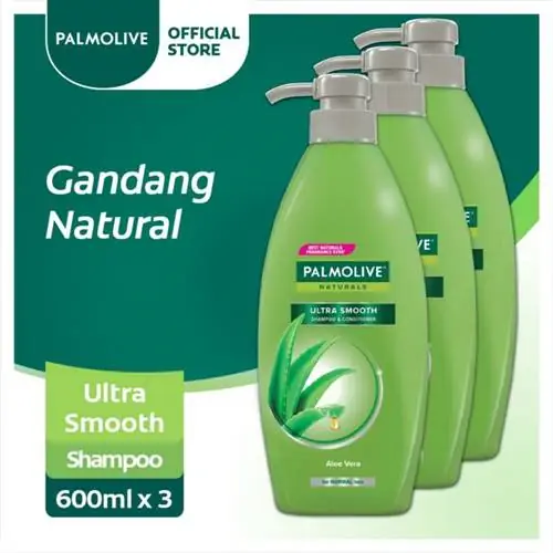 Palmolive Naturals Ultra Smooth Шампунь с алоэ вера, 600 мл, упаковка из 3 шт.