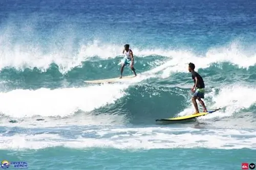 Серфинг на Кристал-Бич