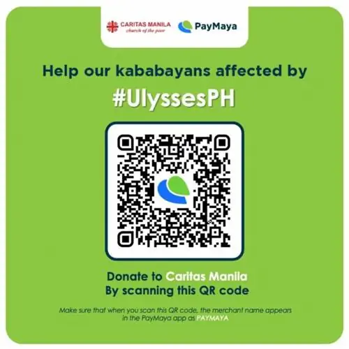 Каритас Манила через PayMaya