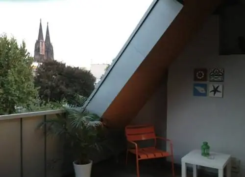 Квартира Airbnb в Кельне, Германия, с террасой на крыше