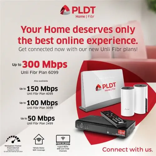 Совершенно новые планы PLDT Home Fibr Plus