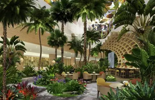 Фотография вестибюля Swissotel Clark предоставлена Swissotel Clark