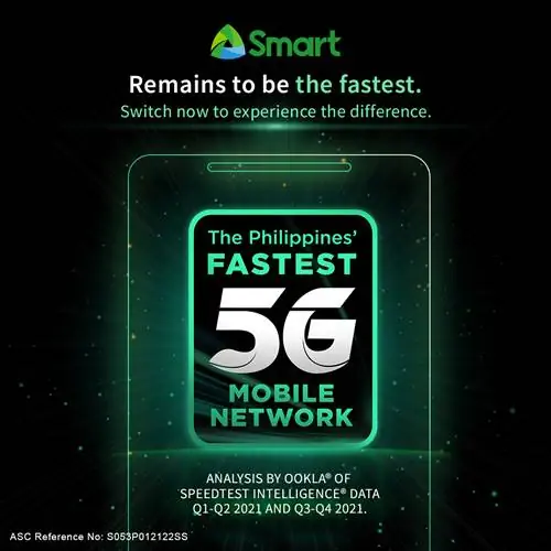 Smart - бесспорно самая быстрая мобильная сеть 5G на Филиппинах, согласно последнему отчету Ookla®