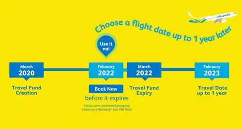 Cebu Pacific призывает гостей использовать Travel Fund до истечения срока его действия