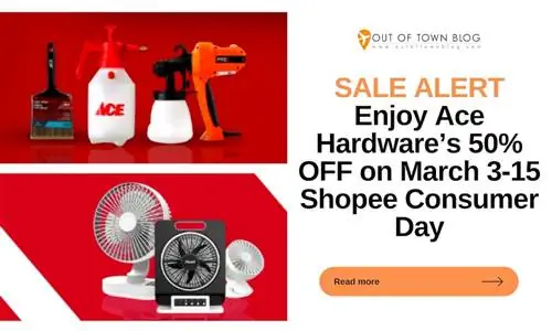 ПРЕДУПРЕЖДЕНИЕ О РАСПРОДАЖЕ: получите скидку 50% на Ace Hardware с 3 по 15 марта, День потребителя Shopee
