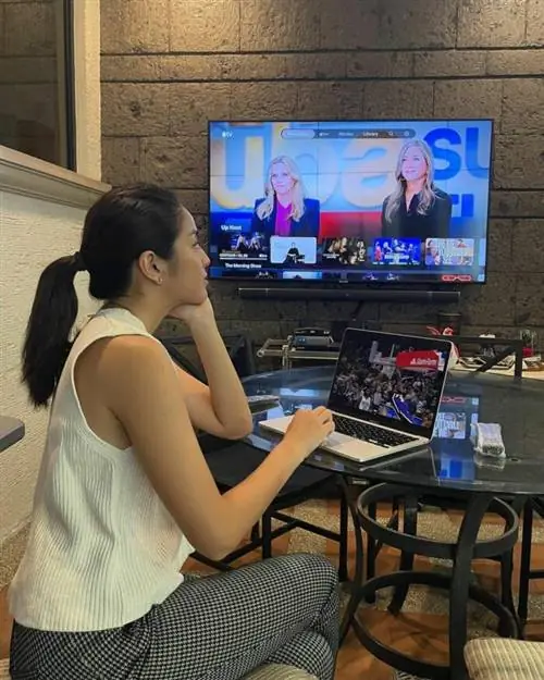 Гретхен Хо смотрит НБА