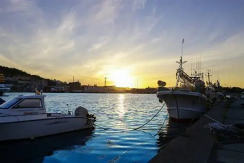 Закат в заливе Хакодатэ, фото через Depositphotos