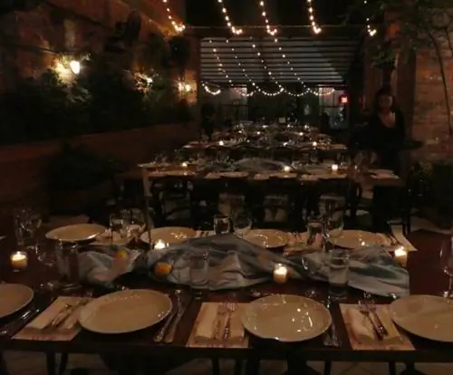 Частная столовая в отеле Wythe.