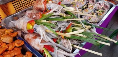 Филиппинская кухня - морепродукты на гриле Филиппинская кухня - морепродукты на гриле