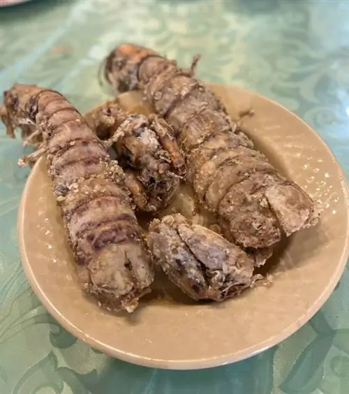 Жареный камун или морской богомол