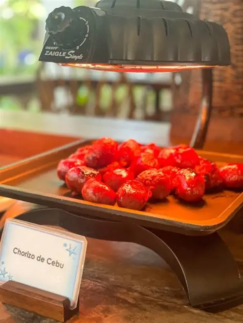 Еда оставалась приятной благодаря подогревателям еды.