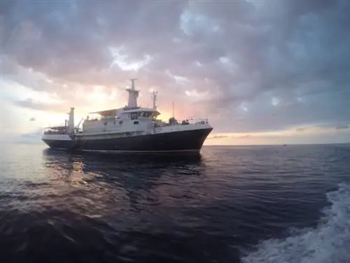 MV Discovery Палаван на закате