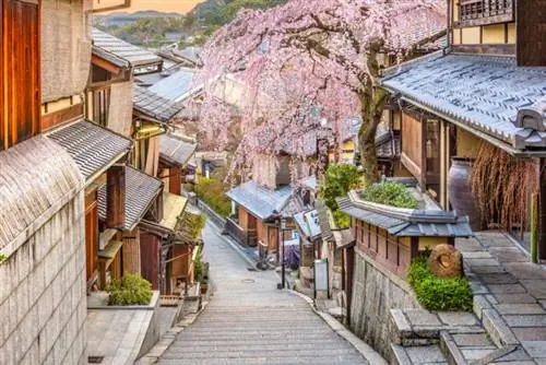 Киото, Япония, весна в районе Хигасияма, фото через Depositphotos