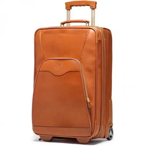 Кожаный чемодан на колесиках Ghurka