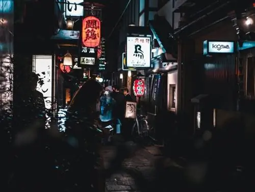 Хозенджи Ёкочо ночью, автор Рамон Каги через Unsplash