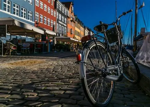Велосипед, припаркованный на улице без присмотра в Копенгагене. Автор: Wila_Image/Shutterstock