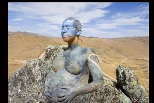 Бодиарт, чтобы гармонировать с пейзажем