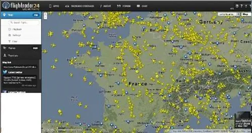 Отслеживайте рейс в прямом эфире в Интернете