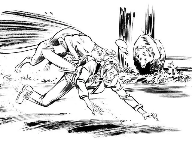 Атакован пумой, спасенной медведем