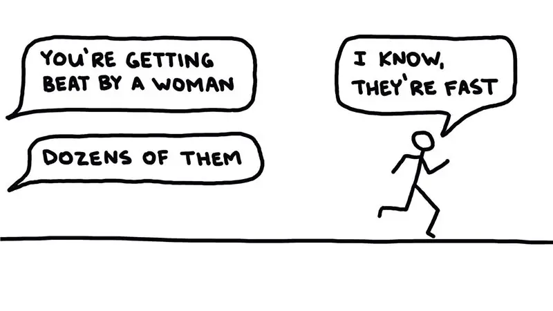 Всем женщинам, которые думают, что они быстрее меня