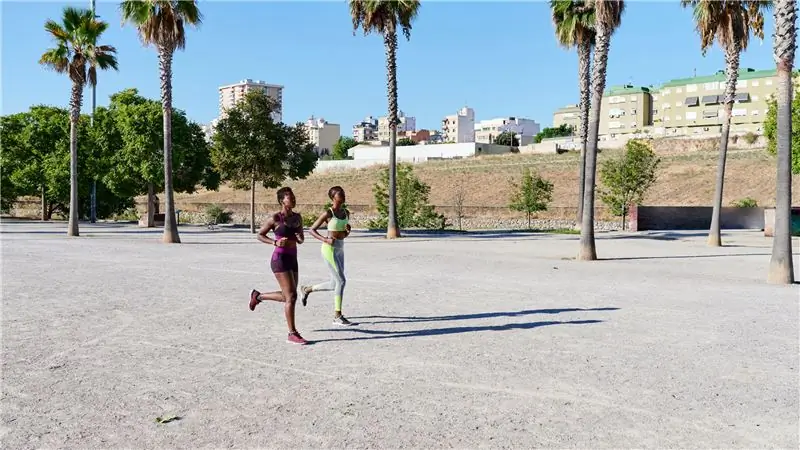 Величественная агония бега в жаркую погоду