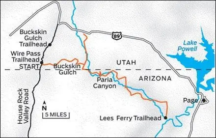 Карта Аризоны