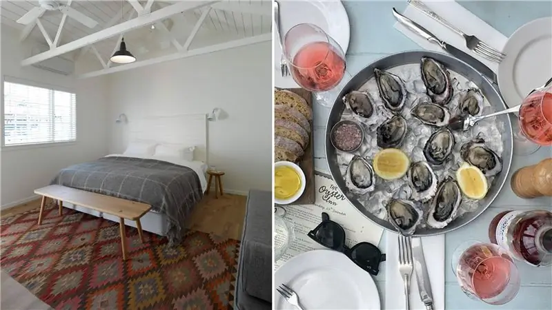 Слева направо: The Oyster Inn; одноименная столовая