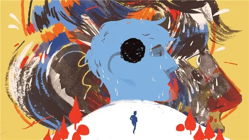 Подъем на гору делает ее меньше