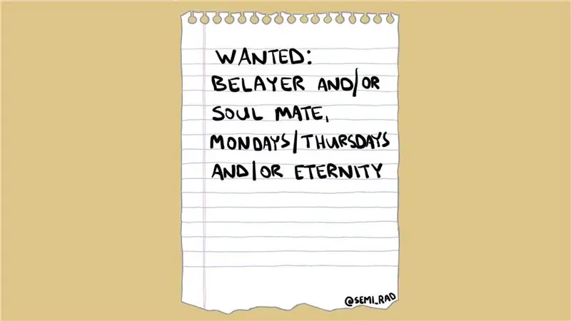 Честному партнеру по скалолазанию нужна реклама, которую вы никогда не видели