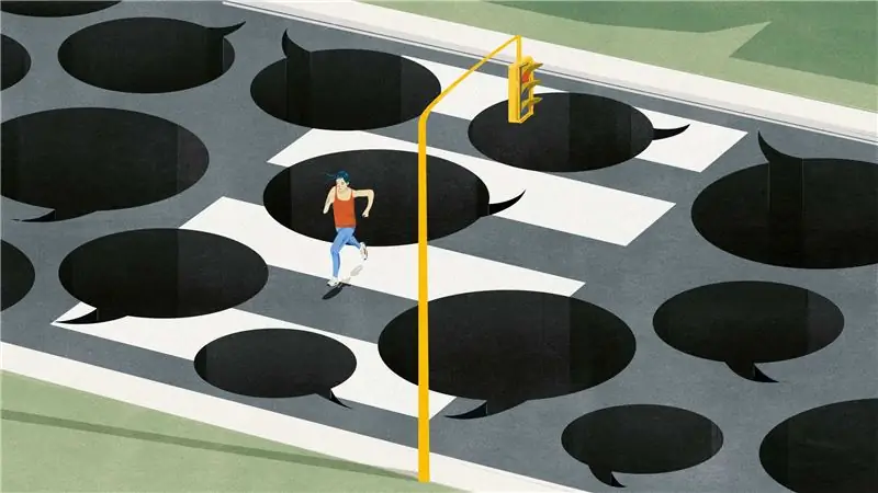 О беге по городу в образе женщины