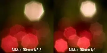 Эффект боке у объектива Nikon