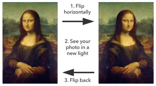 Переверните фотографию по горизонтали
