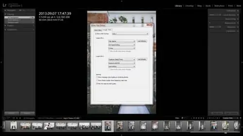 Параметры просмотра библиотеки с лупой