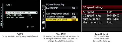 Автоматическая настройка ISO Автоматическая настройка ISO