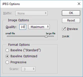 Photoshop Сохранить изображение