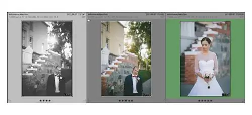 Параметры просмотра сетки Lightroom