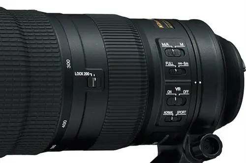 Nikon 200-500 мм, вид сбоку