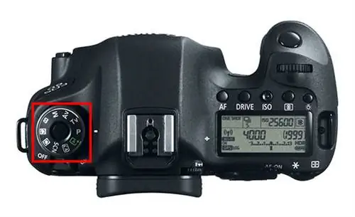 Диск режимов съемки Canon 6D