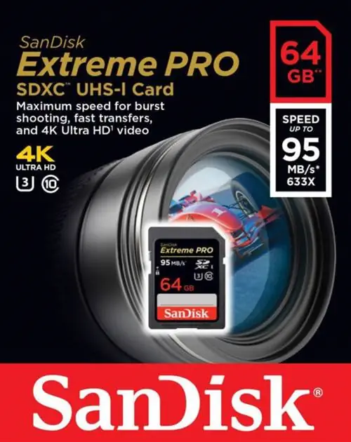 Упаковка SanDisk Extreme Pro
