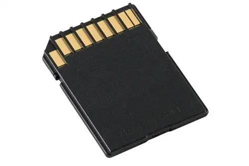 Задняя часть поддельной SD-карты SanDisk